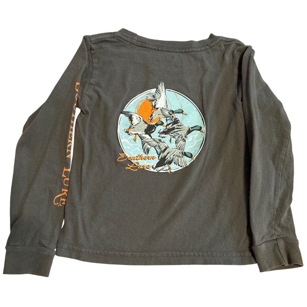 Southern Lure Toddler Boys Mallard Duck Hunting Long Sleeve Shirt Size 3